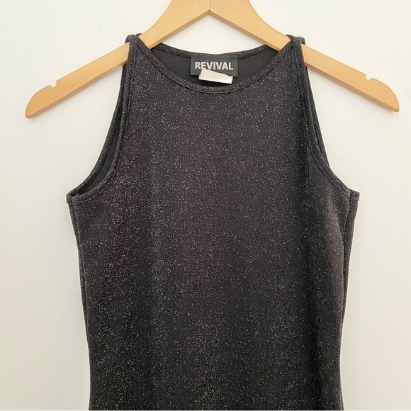 Y2K Vintage Retro Sparkle Midi Dress - Picture 1 of 7